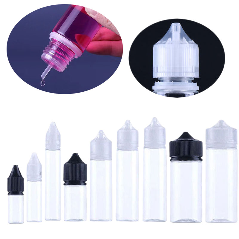 Juice Bottle Dropper - 5 Pz 10/15/30/50/60/100/120 ml Bottiglie Vuote