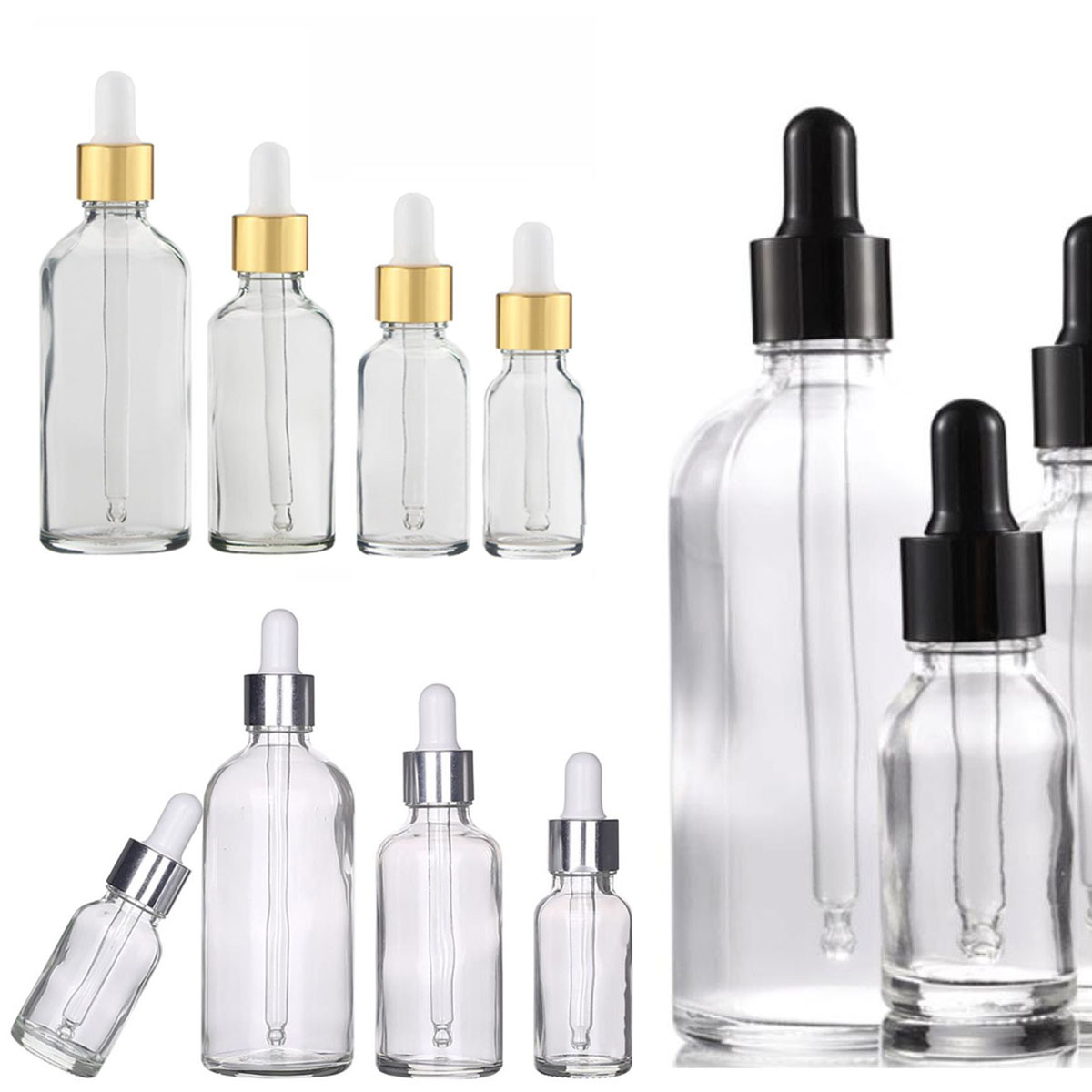 Juice Bottle Dropper - 5/10/15/30/50/0ml Bottiglia con contagocce in vetro