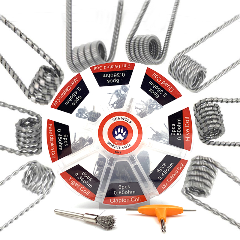 Clapton Wire Pre Built - Bobina Preassemblata 8 Tipi Alien Clapton