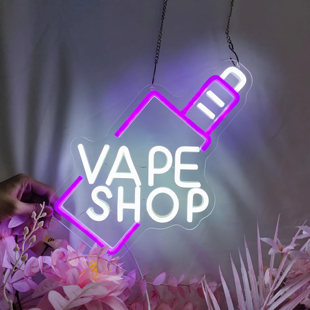 Vaping Shop - VAPE Shop Insegna al neon a