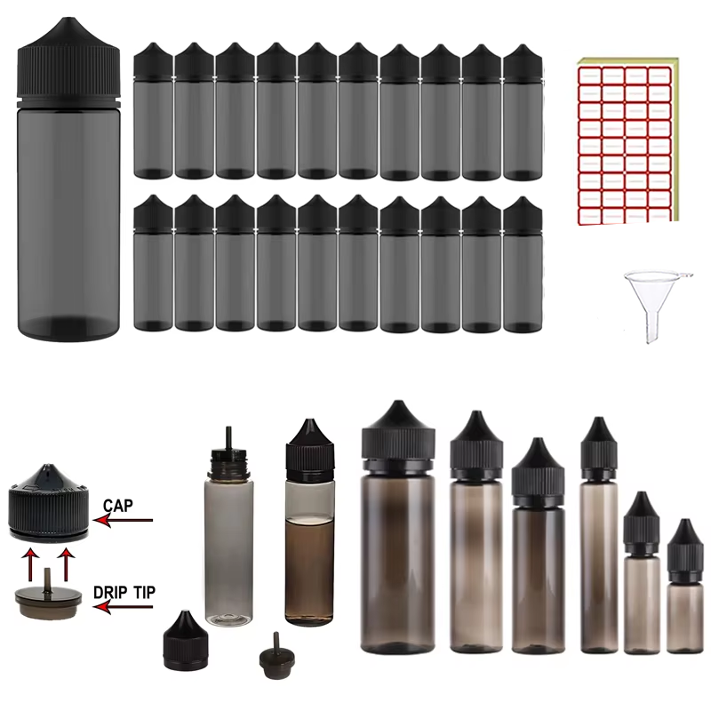 Juice Bottle Dropper - 20 Pz30-120ml PET Bottiglia Vuota Bottiglia