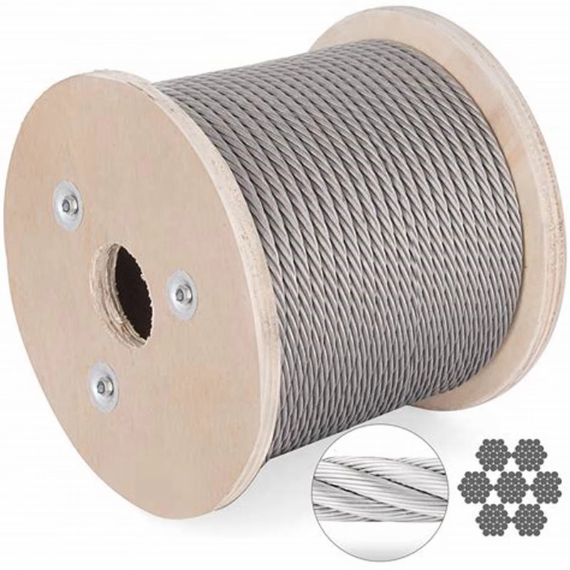 Stainless Wire Ss316 - Fune metallica 7X19 Diametro 3,18mm 3,2mm