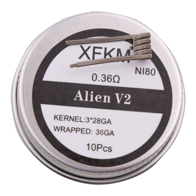 Clapton Wire Pre Built - NUOVO XFKM NI80/A1/SS316L 10 pz/lotto Bobina