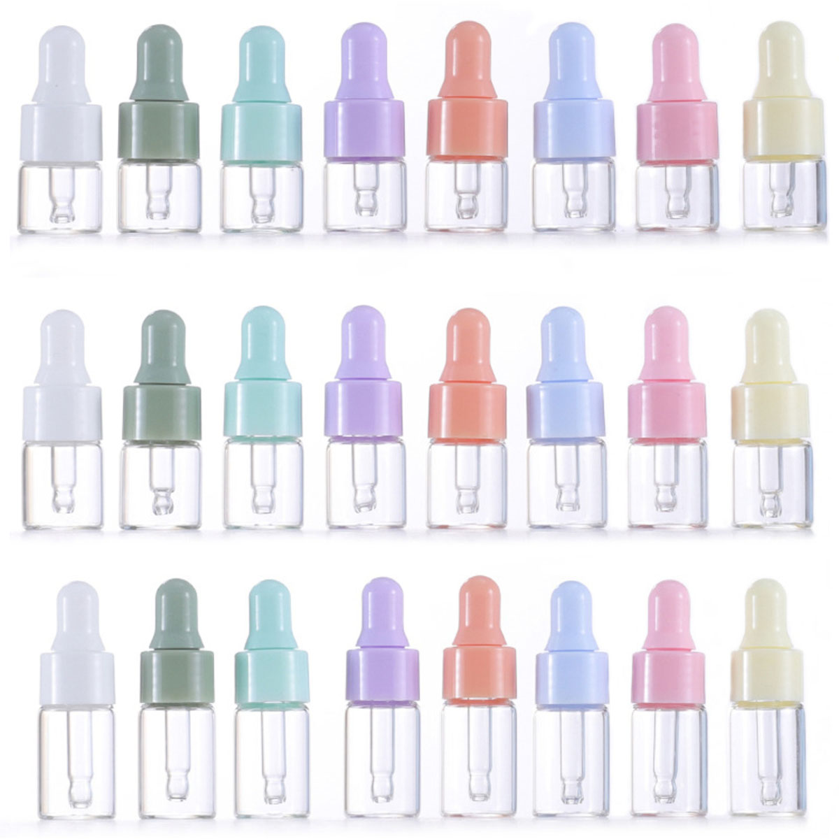 Juice Bottle Dropper - 8 flaconi contagocce in vetro trasparente