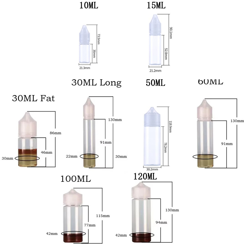 5 Pz 10/15/30/50/60/100/120 ml - Juice Bottle Dropper recensione e prezzo