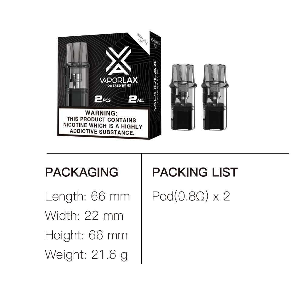 VaporLax Nano cartuccia 2ml co - Vaping Area recensione e prezzo