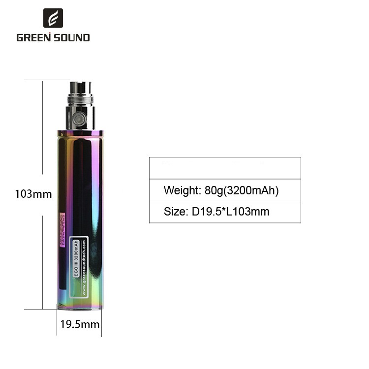 Batteria GS Ego 3 III 3200mAh  - Vaping Area recensione e prezzo