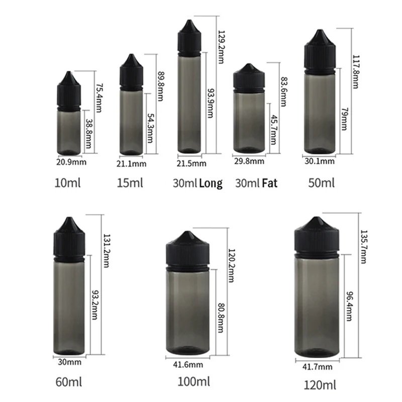 5 Pz 10/15/30/60/100/120 ml Ne - Juice Bottle Dropper recensione e prezzo