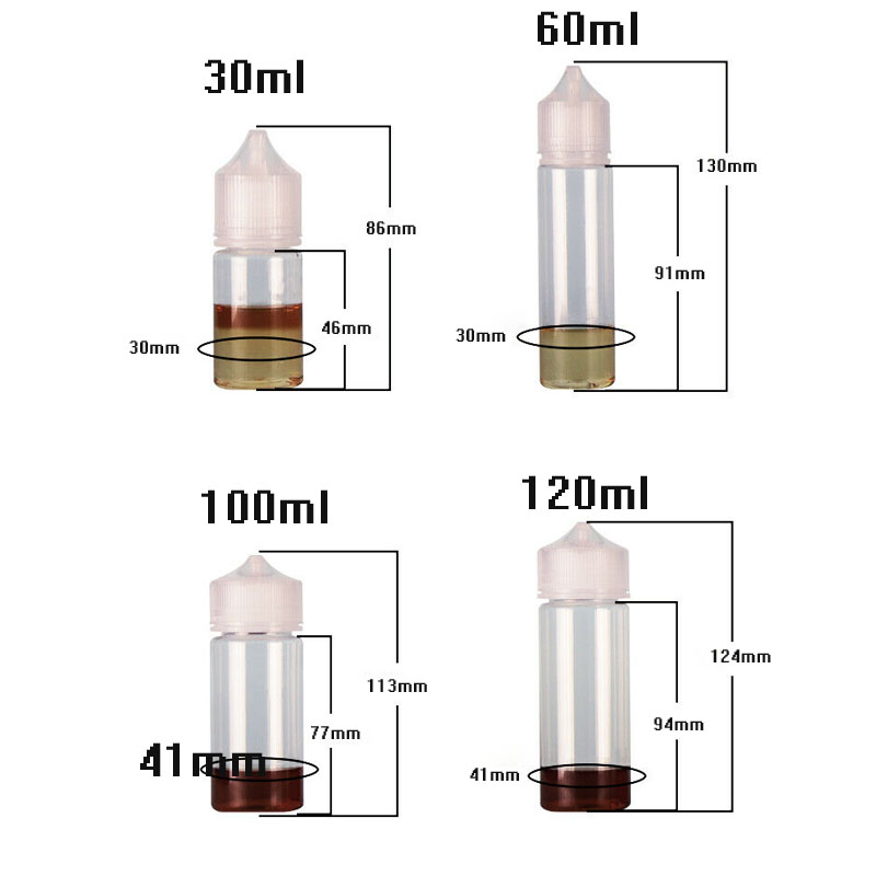 5 pz 30 ml/60 ml/100 ml/120 ml - Juice Bottle Dropper recensione e prezzo