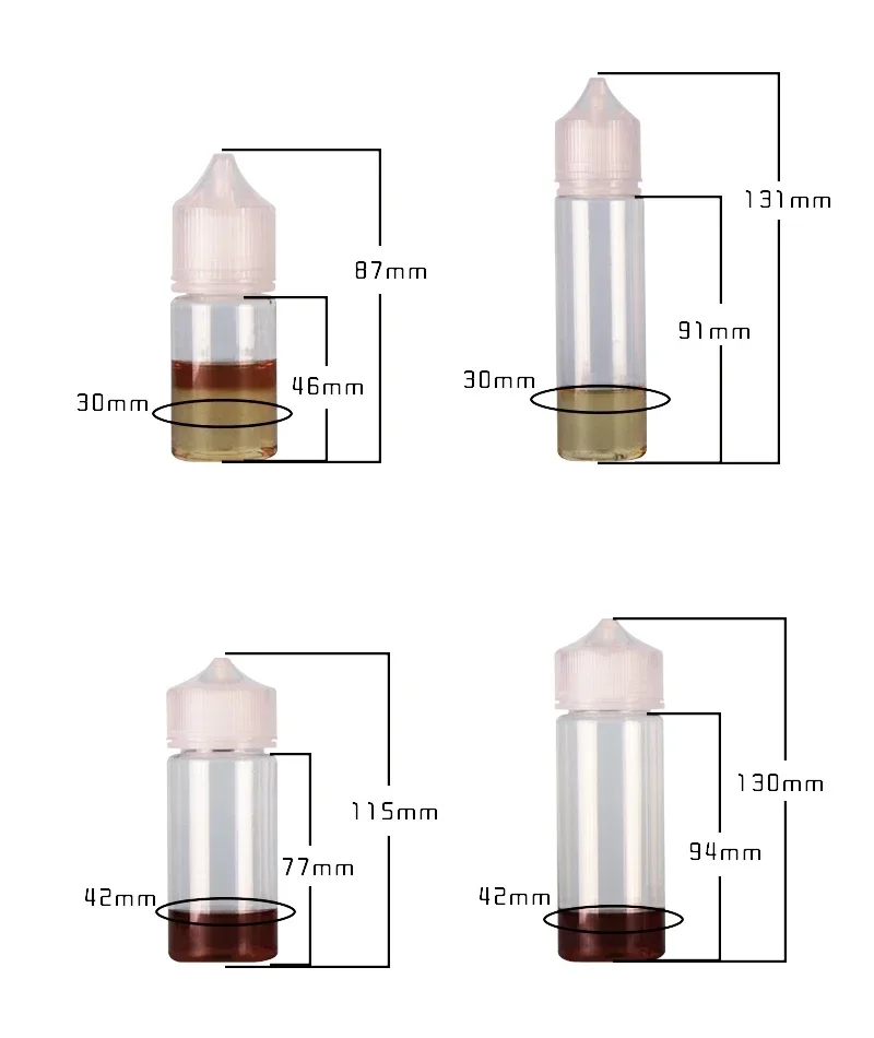 5PCS 30ml-120ml PET Trasparent - Juice Bottle Dropper recensione e prezzo