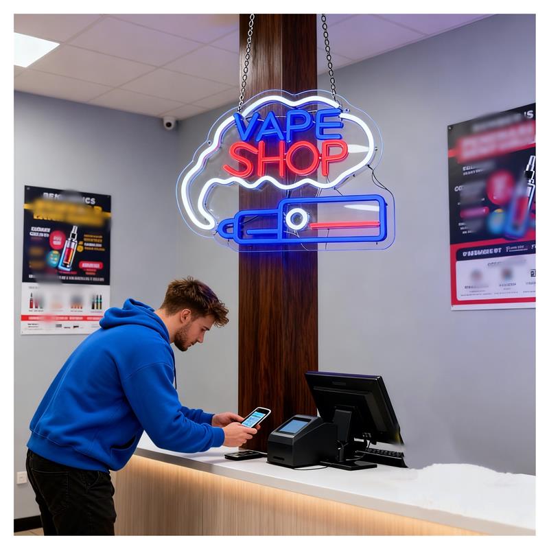 Insegna al Neon per Negozio di - Vaping Shop recensione e prezzo