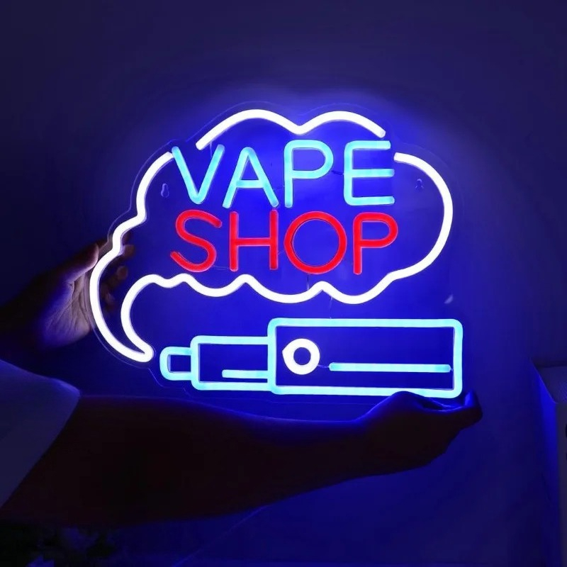 LED VAPE SHOP Smoke Neon Sign  - Vaping Store recensione e prezzo